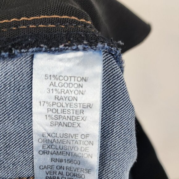 Democracy Jeans Womens 12 Blue AB Solution Ankle Length Skinny (32x27) B1721W5EH - Picture 9 of 10